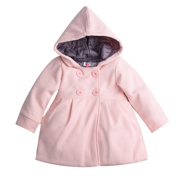 2019 Baby Autumn Winter Clothing Cute Infant Toddler Baby Girl Winter Warm Wool Blend Pea Coat Snowsuit Jacket Outerwear Clothes