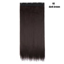 BENEHAIR Synthetic Clip in Hair Extension Long Straight Hair Piece Clip Hair Red Pink Purple Grey Hairpiece Fake Hair for Women