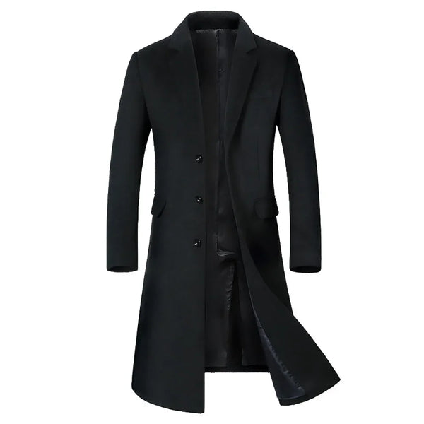 A Long Jacket Below the Knee,Men's Overcoat,Wool Content 51%,Men Coats,Wool Coat Men,Long Coat Men,men Coats, Coats for Men