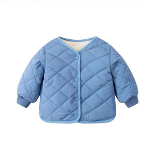 Buy blue Cute Warm Winter Children Girls Coat Spring Kids Jacket Boys Outerwear Coats Cotton Boy Thicken Baby Clothes Clothing for 2y-7y