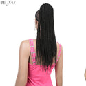 20Inch Box Braid Ponytail Synthetic Ponytail Hair Extensions Ombre Afro Hairpieces Two-Strand Drawstring Ponytail Hair Expo City