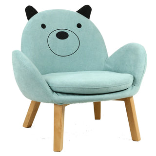 Buy blue-bear Children Bedroom Back Sofa Seat for Dormitory Baby Learning Cartoon Shape Mini Sofas Kids Furniture Lazy Sofa Chair With Armrest