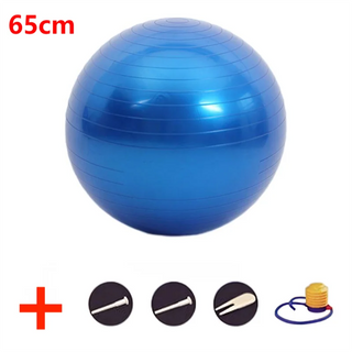 Buy 65cm-blue 45-95cm Anti-Burst Yoga Ball Thickened Exercise Ball for Pilates Balance Stability Workout Pregnancy Birthing Physical Therapy