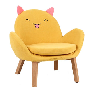 Buy yellow-rabbit Children Bedroom Back Sofa Seat for Dormitory Baby Learning Cartoon Shape Mini Sofas Kids Furniture Lazy Sofa Chair With Armrest