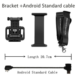 Buy with-android-s-cable DJI Mavic Mini/1/Pro/2/Air/Spark Remote Control Phone Tablet Monitor Extension Holder Bracket Mount Clip Front Controller Stand