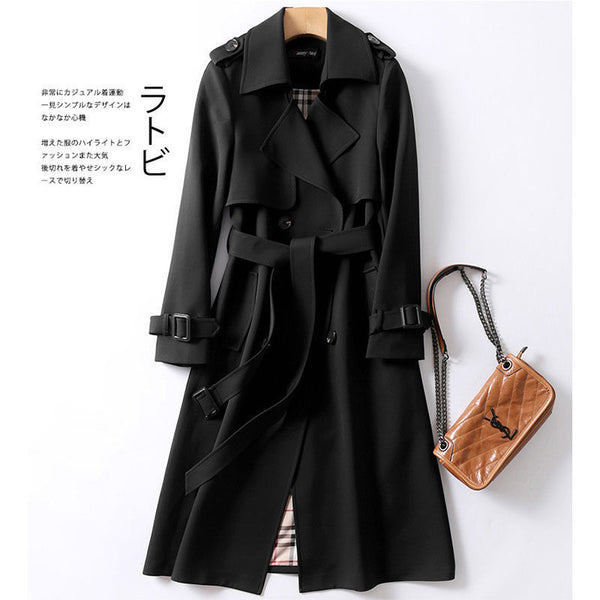 ANSZKTN Fall Winter Wholesale Long Trench Coats Women Military Style Plus Size Overcoats Coat