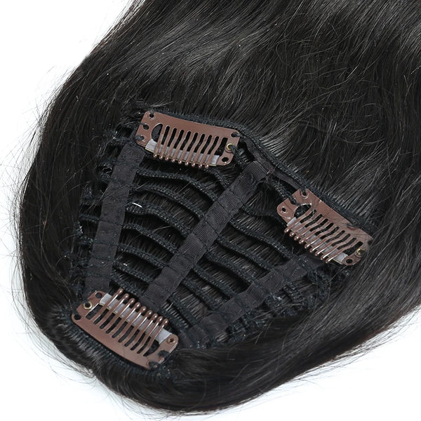 Brazilian Human Hair Blunt Bangs Clip in Human Hair Extension Natural Black Dolago 100% Virgin Hair Products