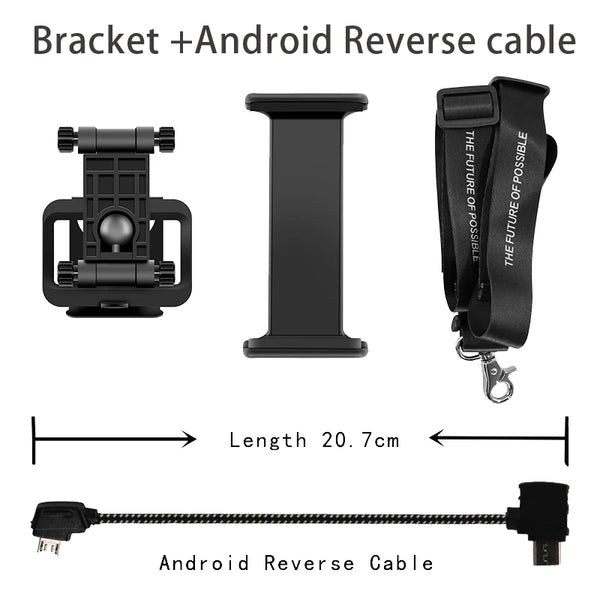 DJI Mavic Mini/1/Pro/2/Air/Spark Remote Control Phone Tablet Monitor Extension Holder Bracket Mount Clip Front Controller Stand