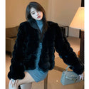 2023 Winter Fashion Faux Fur Coat Women Korea Fashion Warm Feather Coats Cardigan Short Outercoat Lady Party Elegant Outfits New