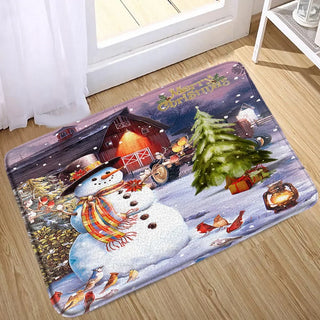 Buy 4838ae-mat Christmas Bathroom Sets With Shower Curtain Rugs Red Truck Christmas Shower Curtains Xmas Bathroom Rugs Christmas Bathroom Deco