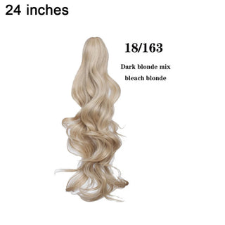 Buy 1861324inch BENEHAIR Fake Ponytail Claw on Ponytail Long Wavy Clip in Hair Extension Hair Synthetic Hairpiece for Women Pony Tail Fake Hair