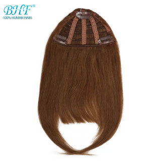 Buy 6 BHF Human Hair Bangs 8inch 20g Front 3 Clips in Straight Remy Natural Human Hair Fringe All Colors