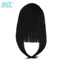 BHF Human Hair Bangs 8inch 20g Front 3 Clips in Straight Remy Natural Human Hair Fringe All Colors