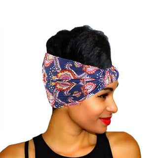 Buy 184b-nb-heart African Pattern Print Headband