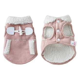 Pet Dog Clothes Winter Jackets Suit Warm Fleece Vest Velet Small Dog Motorcycle Waistcoat Coat Clothing Coats NEW Supplies Pets