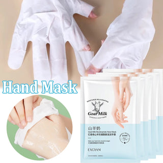 5 Pairs Goat Milk Hand Mask Skincare Nourishing Moisturizing Brightening Exfoliating Remove Dead Skin Hands Skin Care Products