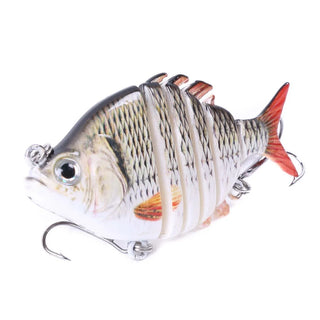 Buy e 63mm 9.3g Lifelike Tilapia Swimbait Fishing Lures Hard Bait Lure With Treble Hook Multi Jointed Lures for Bass Fishing Tackle