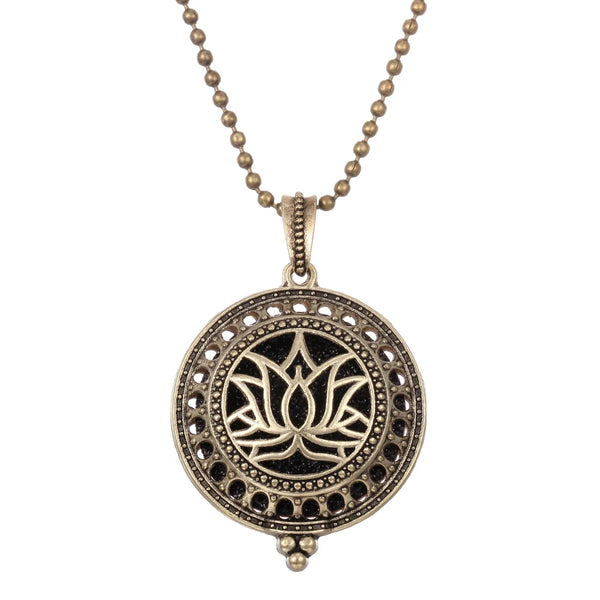 Aromatherapy Necklace Tree of Life Diffuser Jewelry Vintage Open Locket Pendant Essential Oil Perfume Aroma Diffuser Necklace