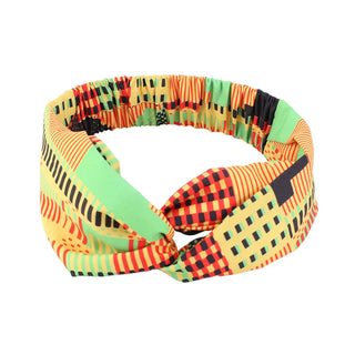 Buy green African Pattern Print Headband