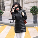 Autumn Winter Women Basic Jacket Coat Female Slim Hooded Brand Cotton Coats Casual  Female Medium-Long Jackets Jaqueta Feminina