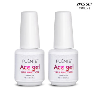 Buy 2pcs-15ml-ace-gel 15ML Base Gel Top Coat Set UV Gel Nail Polish Kit Nail Art Manicure Soak Off Function UV Nail Varnish Long Lasting Nail Gel