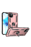 For iPHONE 12 PRO MAX 6.7 RING MAGNETIC KICKSTAND HYBRID CASE COVER