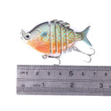 63mm 9.3g Lifelike Tilapia Swimbait Fishing Lures Hard Bait Lure With Treble Hook Multi Jointed Lures for Bass Fishing Tackle