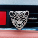 Car Air Vent Perfume Clip Charms Crystal Leopard Aromatherapy Essential Oil Diffuser Fashion Car Decoration Charms Rhinestone