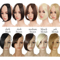 BENEHAIR Bangs Clip in Middle Part Bangs Hairpieces Synthetic Clip in Hair Extension Top Hair Piece for Women Fake Hair