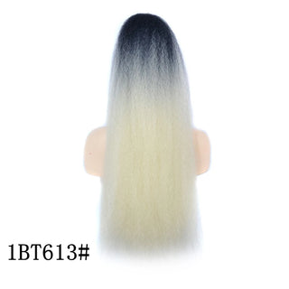 Buy 1bt613 Afro Kinky Straight Ponytail Clip in Extension 30 Inch Heat Resistant Synthetic Drawstring Ponytail With Elastic Band for Women