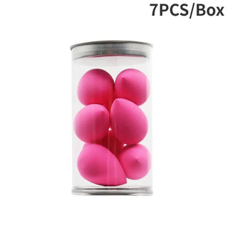 Buy rose-red-7pcs Mini Makeup Sponge