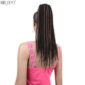 20Inch Box Braid Ponytail Synthetic Ponytail Hair Extensions Ombre Afro Hairpieces Two-Strand Drawstring Ponytail Hair Expo City