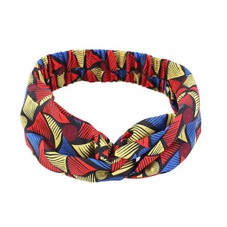 Buy red-yellow-blue African Pattern Print Headband