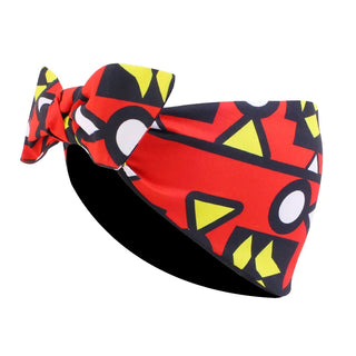 Buy 1002ftriangle-red African Pattern Print Headband