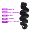 Body Wave Clip in Hair Extensions for Black Women 100% Unprocessed Virgin Human Hair Clip in Extensions #1B Natural Black Color