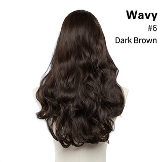 Buy dark-brown U-Part Synthetic Clip in Hair Extension