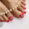 Candy Color Artificial False Toe Nails