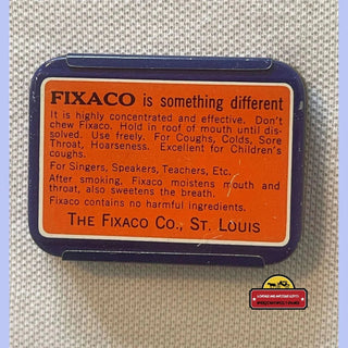 Antique Vintage 1930s Fixaco Medicine Tin - NOS Pharmacy Doctor Collectibles