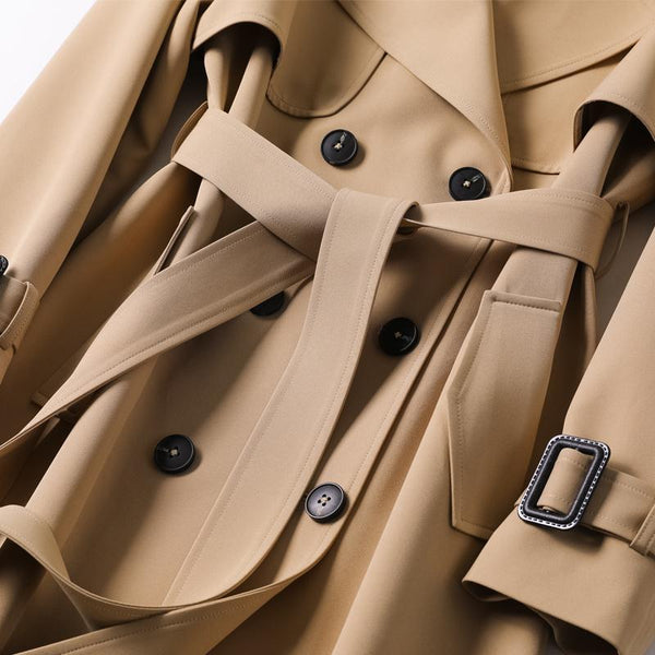 ANSZKTN Fall Winter Wholesale Long Trench Coats Women Military Style Plus Size Overcoats Coat