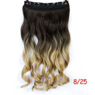 Buy 26 AOSIWIG 24inch 5 Clipsins Straight Hair Extentions Clip in on Hair Extension Black to Red Ombre Hairpiece Synthetic