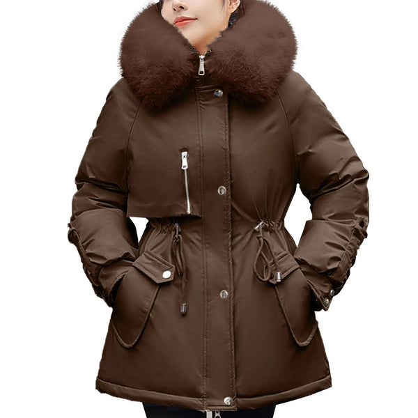 Women'S Winter Jacket Winter Coat Coat Parka Outdoor Street Daily Winter Fall Long Coat Regular Fit Adjustable Windproof Warm