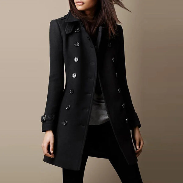 2023 New Fashion Autumn/Winter Lapel Tweed Women's Coat Hooded Niko Coat Winter Jacket Women