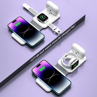 3 in 1 for iPhone 14Pro Max/13/12Pro/11/Xs/ Fast Magnetic Qi Wireless Charger Fast Charging for Apple Watch 8/7 for Airpods Pro