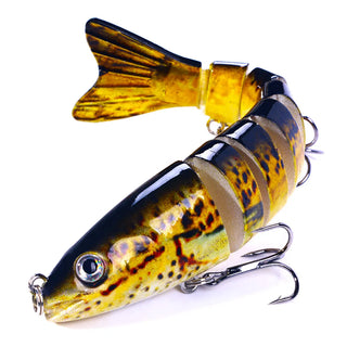 Buy 12-8cm-18g-c10 12.8cm-18g Lifelike Multi Jointed Sinking Wobblers Fishing Lures Pike Swimbait Crankbait Minnow Trout Bass Fishing Tackle Baits