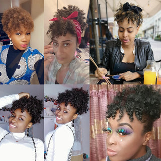 Synthetic Curly Bangs