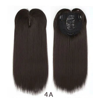 Buy 4a 14inch Straight Synthetic Blonde Hair With Bangs for Women Clip-In One-Piece Hair Extension High Temperature Fiber