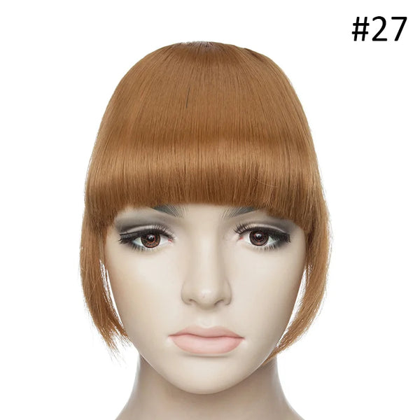 BENIHAIR Synthetic Clip in Hair Bangs Hairpiece Clip in Hair Extension Hair Extension Blunt Bangs Fake Bangs for Women