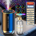 Car Air Freshener RGB Starry Sky Top 3 in 1 Multi-Function Car Aromatherapy LED Light USB Charger Essential Oil Diffuser for BMW