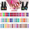 10/12pcs Spring Macaron Nail Gel Polish Set Semi Permanent UV for Manicure Soak Off Gel Nail Polish Kit Varnishes Nail Supplies