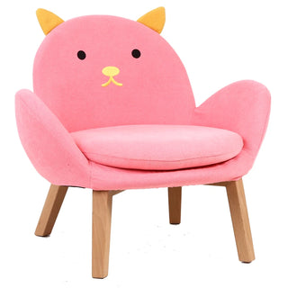 Buy pink-fox Children Bedroom Back Sofa Seat for Dormitory Baby Learning Cartoon Shape Mini Sofas Kids Furniture Lazy Sofa Chair With Armrest